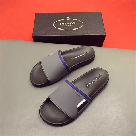 prada slippers man